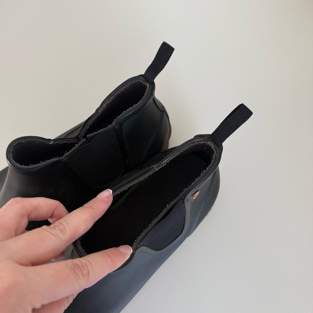 Bogs Sweetpea II Chelsea Rain Boots Black Women’s 12 Waterproof - Picture 6 of 7